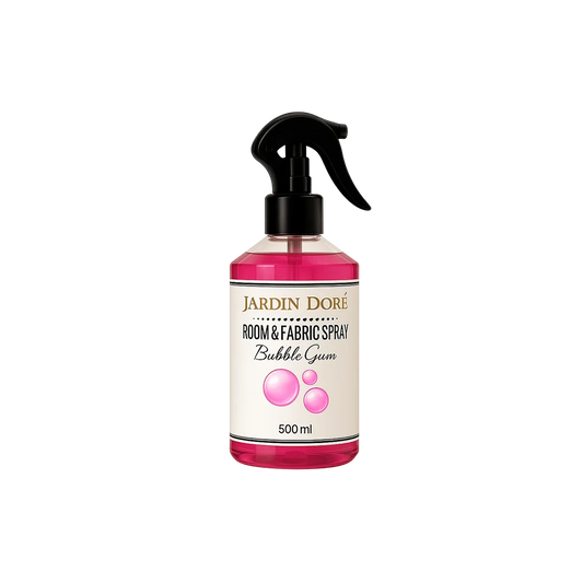 Spray Textile & d’Ambiance Bubble Gum 250ml – Parfum d’intérieur gourmand | Jardin Doré