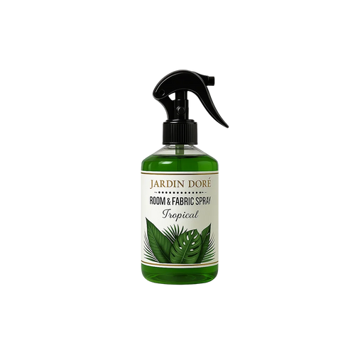 Spray Textile & d’Ambiance Tropical – Parfum d’intérieur exotique 250ml | Jardin Doré