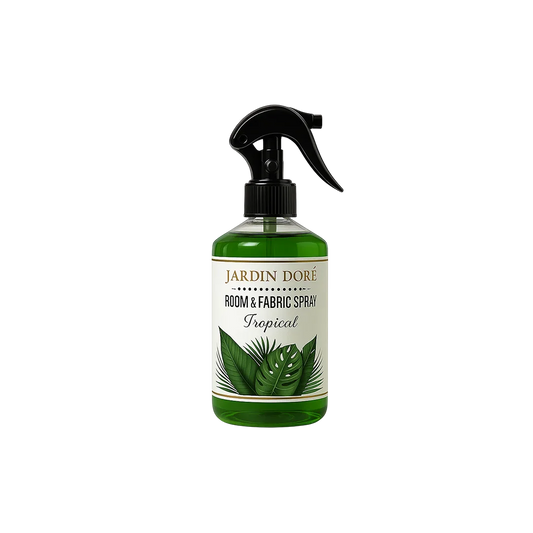 Spray Textile & d’Ambiance Tropical – Parfum d’intérieur exotique 250ml | Jardin Doré