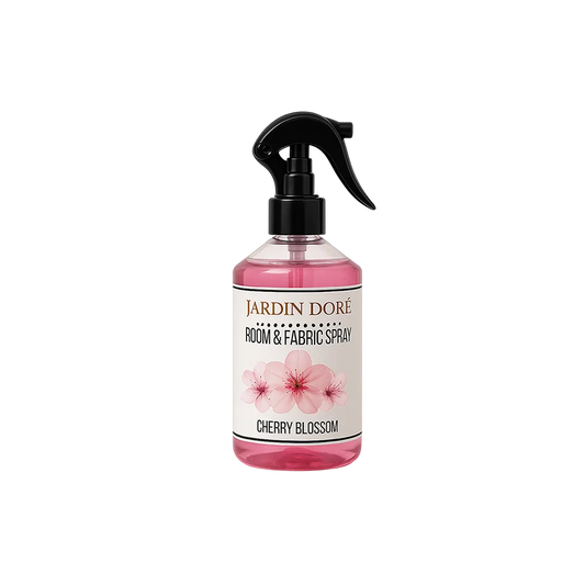 Spray Textile & d’Ambiance Cherry Blossom – Parfum d’intérieur floral et délicat 250ml | Jardin Doré