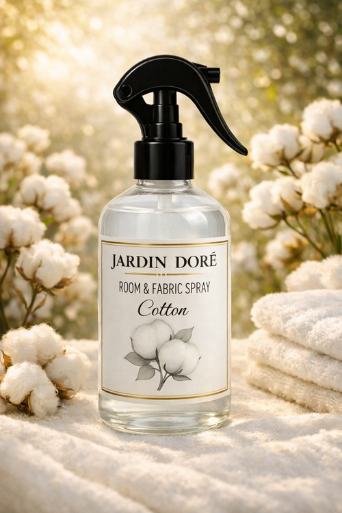 Spray Coton - 250 ml - Parfum d’intérieur frais et propre | Jardin Doré